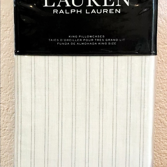 LAUREN by RALPH LAUREN Set of 2 King Pillowcases - Picture 4 of 4